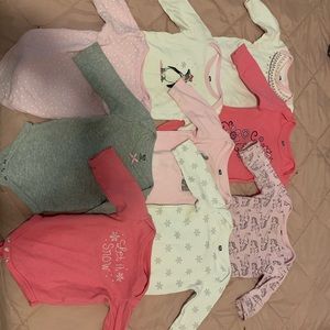 9 H&B Long Sleeve Onesie Set
